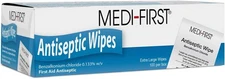 Medique First 21433 Antiseptic Wipes, 100 Per Box 100 Count (Pack of 1) 