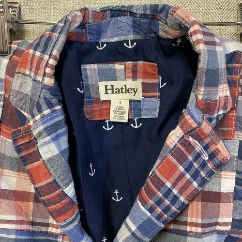 Hatley Patchwork Plaid Kids Size 4 Blazer - Picture 4 of 9