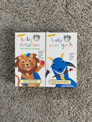 2 Disney Baby Einstein VHS Videos - Baby Newton  & Baby Van Gogh