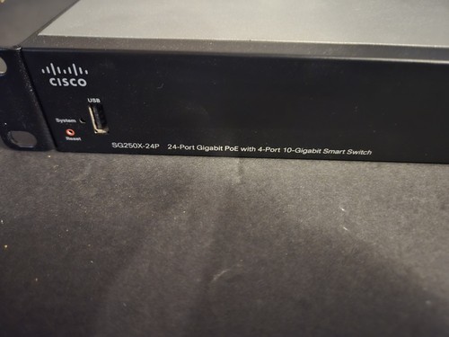 Cisco SG250X-24P-K9 V02 24-Port Gigabit PoE w/ 4-Port 10-Gigabit Smart Switch - Afbeelding 3 van 6