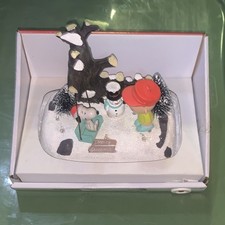 Peanuts Kurt Adler Light Up Musical Christmas Village LED Snoopy Linus