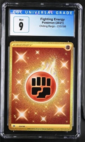 Pokémon Fighting Energy 2021 Chilling Reign 233/198 Secret Rare Holo CGC 9