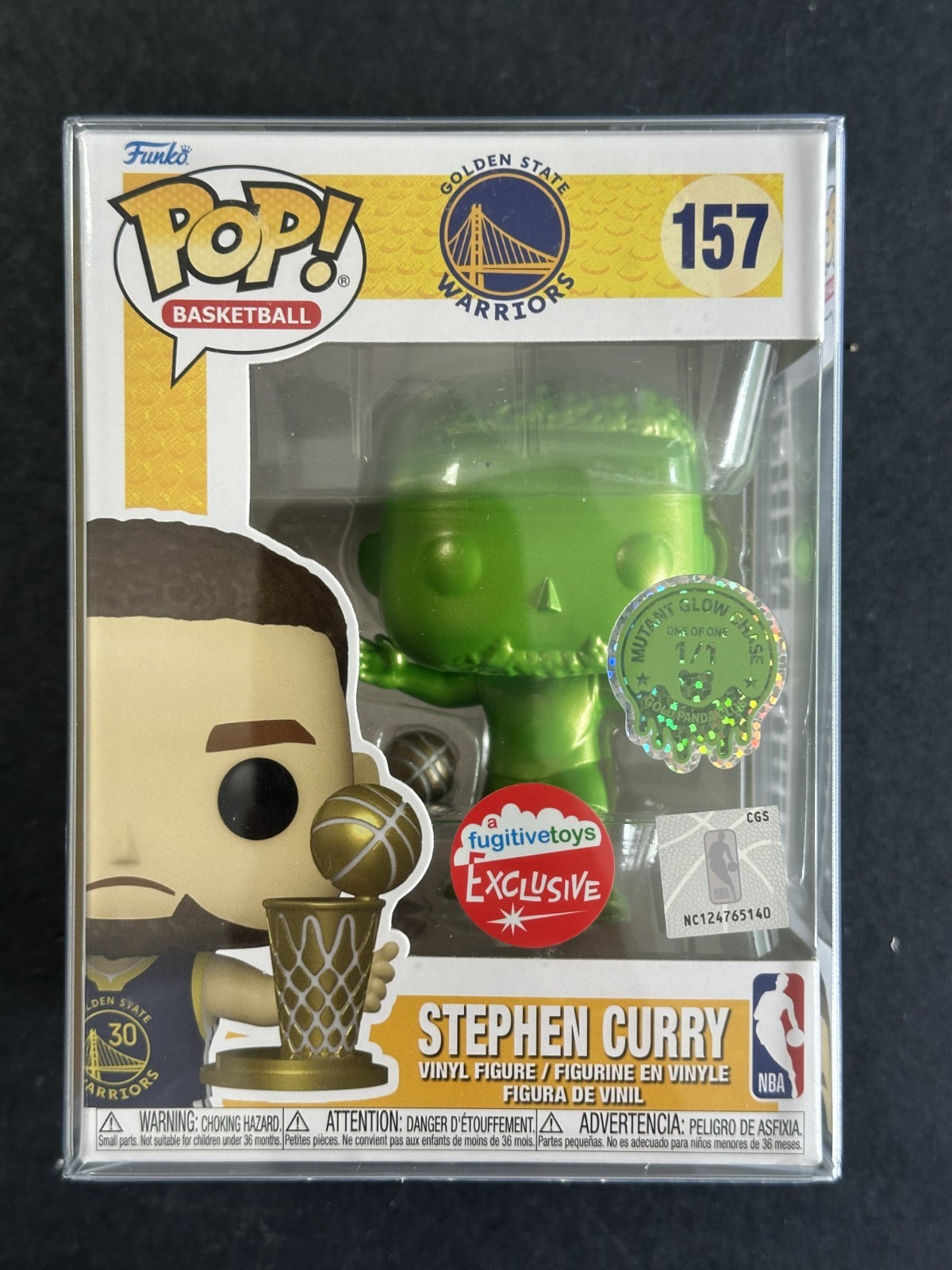 1/1 Limited Edition Warriors Stephen Curry Gold Panda Club Funko Pop #157PROBSTEIN is actively accepting consignments !!