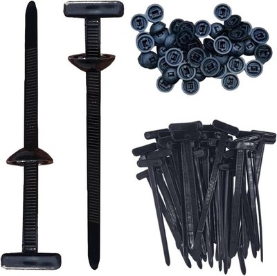 50PCS Nylon Universal Kabelbinder Schnalle, Kabelbinder für Auto,
