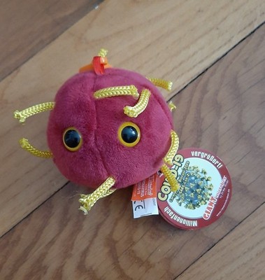 Schlüsselanhänger Bazille Virus COVID-19 SARS-CoV-2 Stofftier | NEU & unbespielt