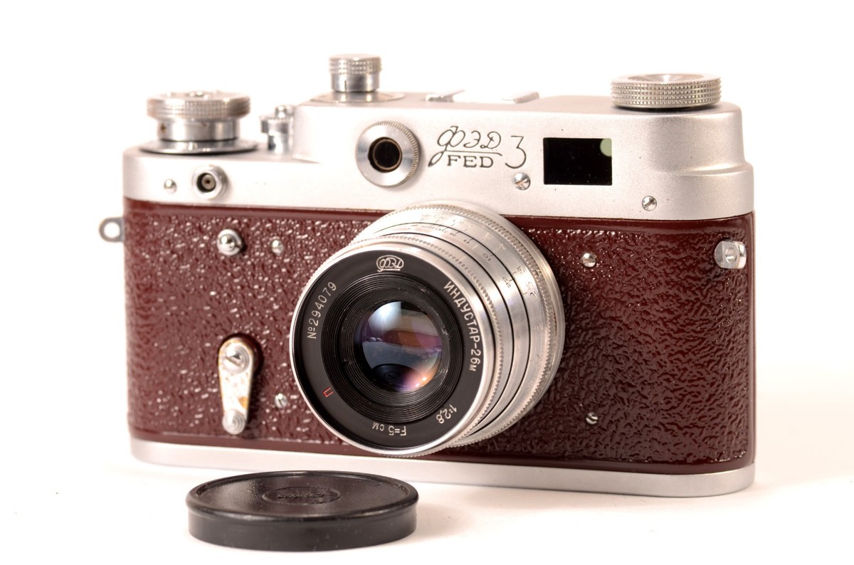 FED 3 Serviced LEICA Rangefinder film 35mm RED Camera Industar 26M