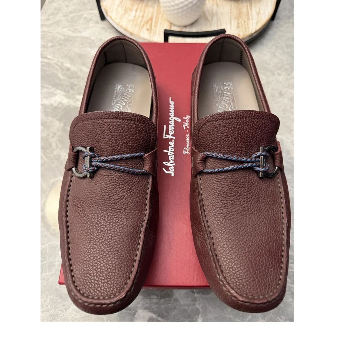 Salvatore Ferragamo Loafer Brown Casual Shoes for Men for  display picture 2
