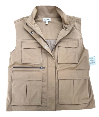Open Edit Womens Sz S Cartouche Utility Cargo Vest Nordstrom Recycled Polyester