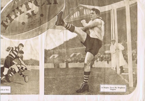 #T114. RARE 1934 LARGE VFL SPORTING GLOBE SUPPLEMENT POSTER - Bild 5 von 5