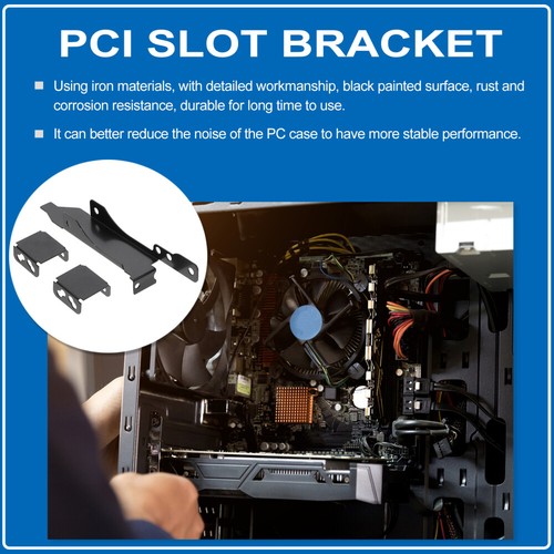 Support De Refroidissement À Double Ventilateur Fente Pci Pour Ordinateur - Photo 4/10