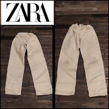 ZARA Boys Cream straight leg Jeans size 7/8