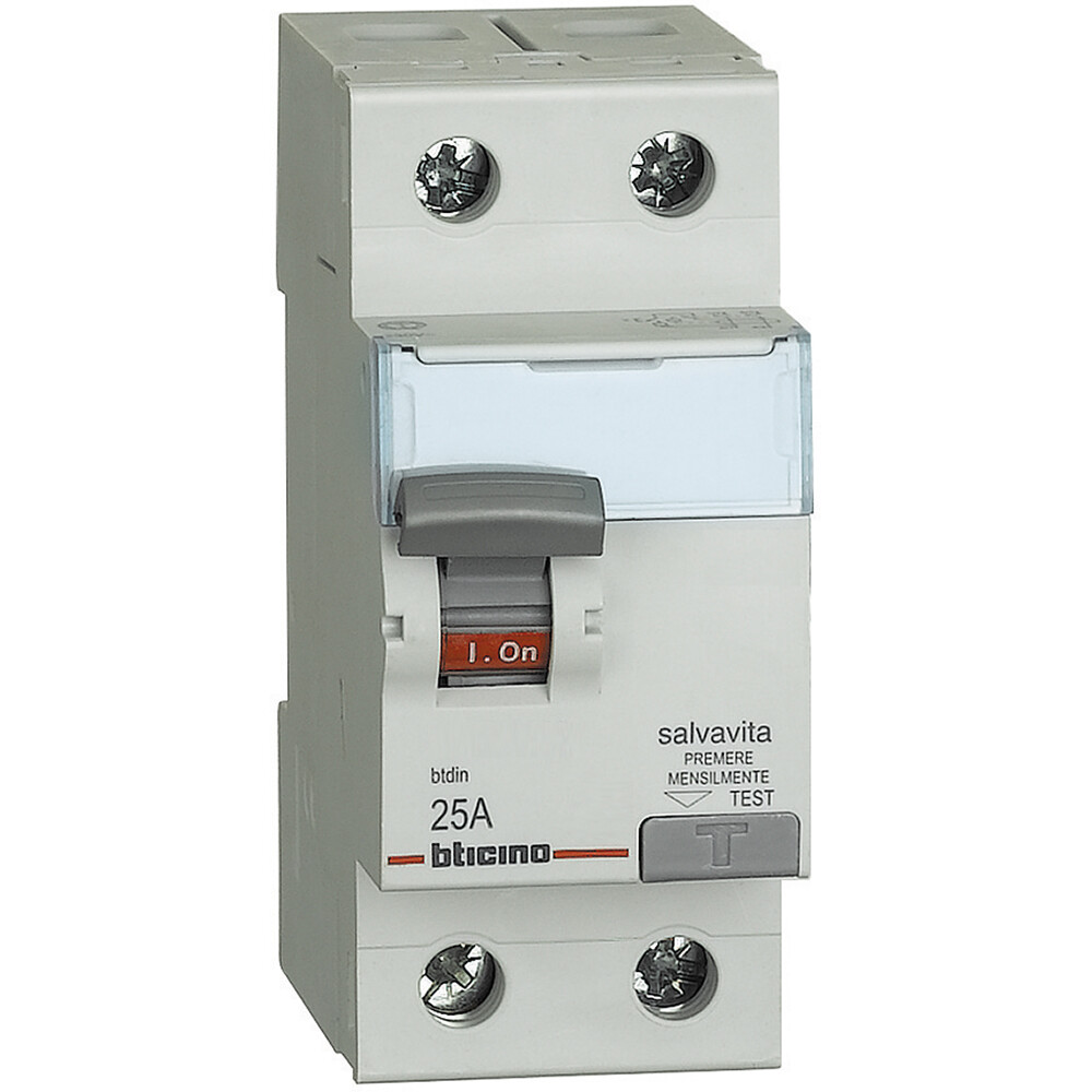 BTicino G724F25 Interruttore Differenziale Salvavita 2P Tipo F In= 25A