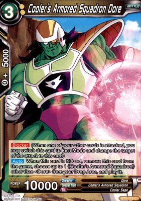 Dragon Ball TCG - BT2-116 - Cooler's Armored Squadron Dore - Union ...