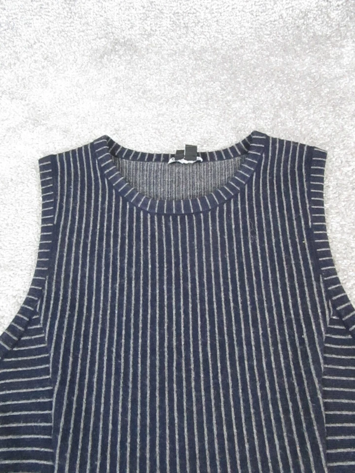 Theory Dress Womens Petite Blue Gray Wool Knit Bodycon - Image 2 of 4