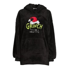 Dr Seuss Grinch Black Super Soft Fleece S 3-5 