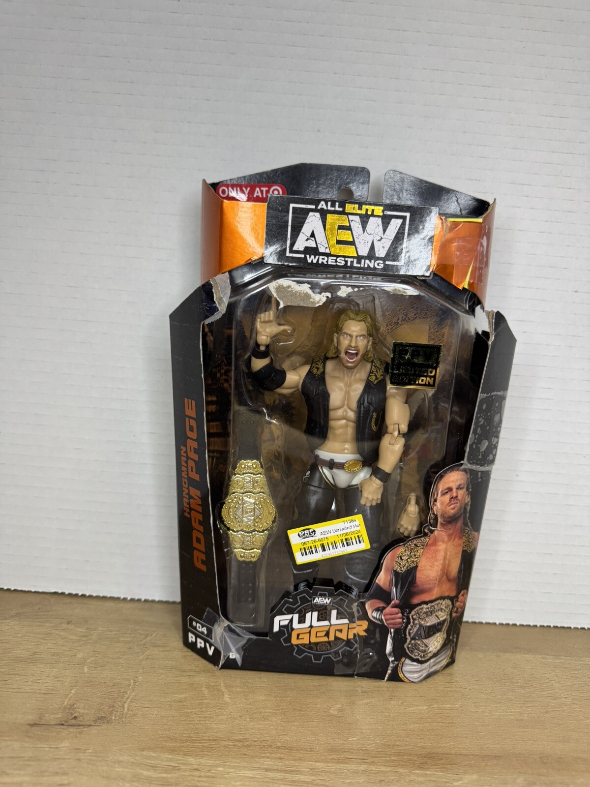 Hangman Adam Page  AEW All Elite Wrestling Full Gear PPV Limited Edition Target