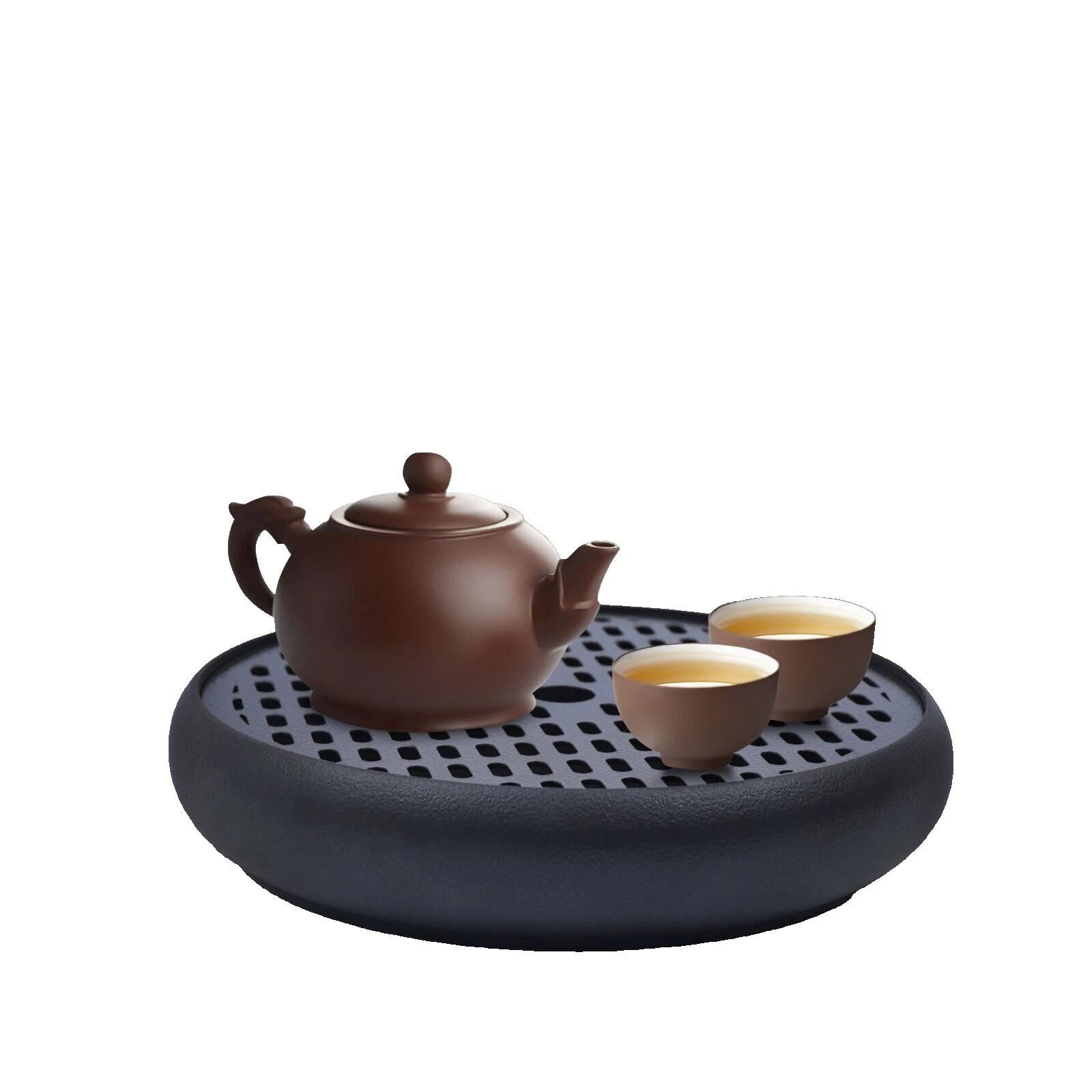 Bandejas de cerámica negra Bandejas