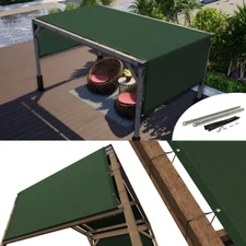 ColourTree Pergola Sun Shade Cover Universal Replacement Canopy w/ Rods, Green