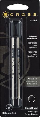 Cross 8101-2 Original Standard Archival Ink Refill for Ballpoint Pens, Broad for - Picture 2 of 2