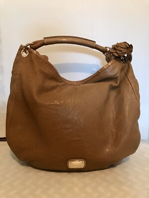 Jimmy Choo Shoulder Bag Handbag Camel Caramel Tan Leather