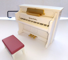 Sylvanian Families Calico critters Piano And Chair White And Gold Color JP Shop