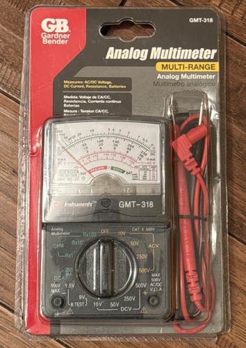 NEW Gardner Bender Analog Multimeter GMT-318 6 Function 14 Range AC ...