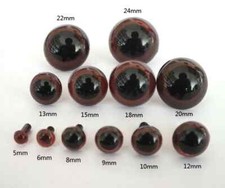 100pcs/lot 5-20mm Color Plastic Safety Eyes for Toys Multicolor Plush Animal Eye