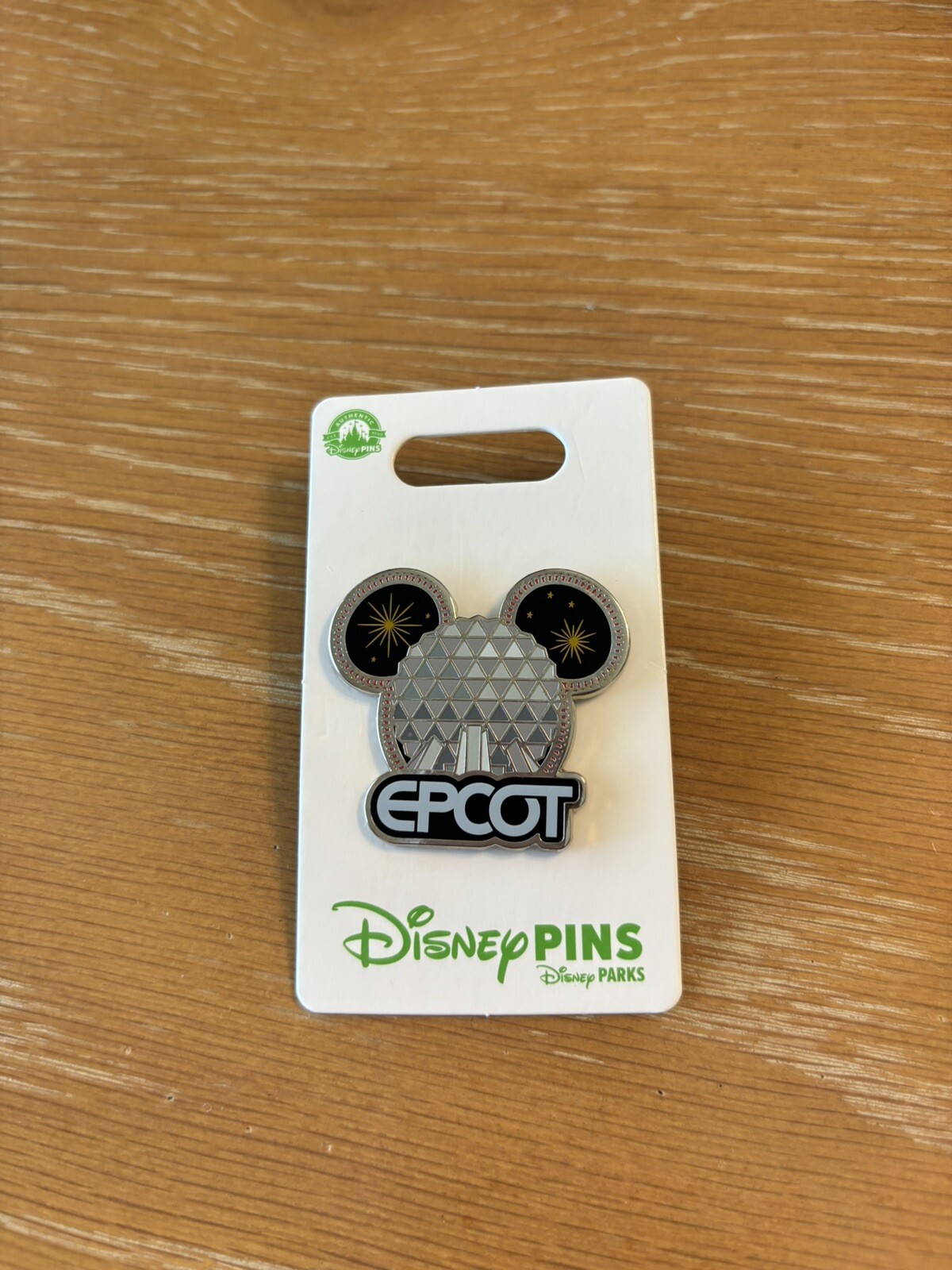 Disney Park Icons" Epcot Spaceship Earth" Mickey Ears Pin