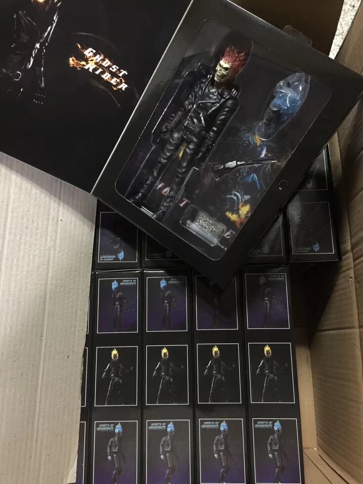 Figura de acción de PVC Marvel Ghost Rider Johnny Blaze modelo coleccionable nueva en caja Foto 4 de 4