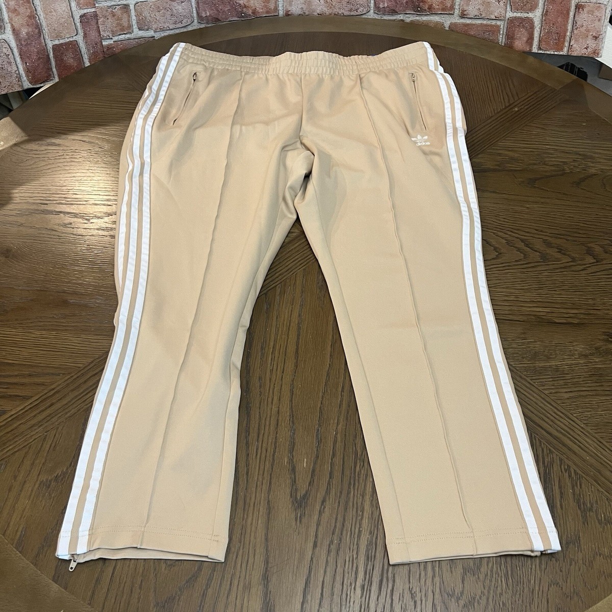 adidas Originals Classics SST Women's Track Pants in Beige Slim Fit Size 3XL