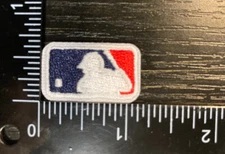 Small MLB Logo Embroidered Iron On Baseball Patch Back Of Hat
