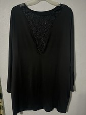 Plus Size Black Long Sleeve SHEIN Dress Size 4x Very Stretchy
