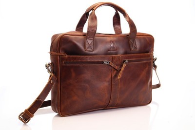 Acton Handcrafted Leather Laptop Bag Stylish & Durable Office Companion