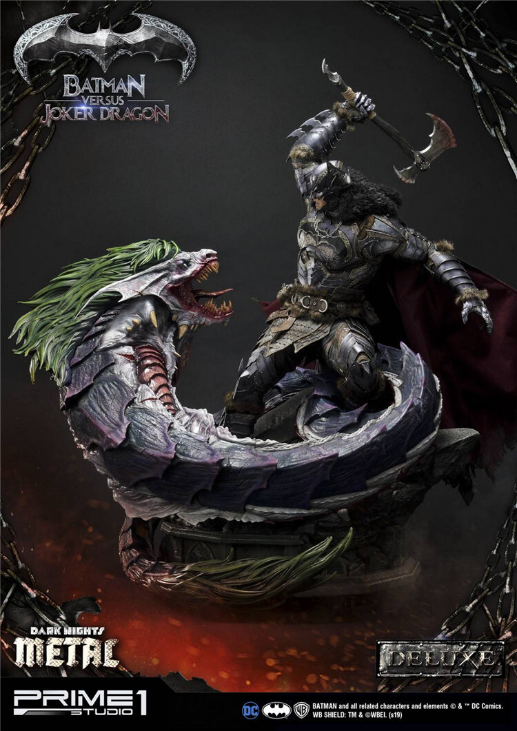 Prime 1 Studio MMDCMT-02 Batman Versus Joker Dragon Statue Deluxe Version