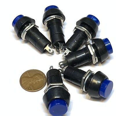 3 Pieces Black Latching PUSH BUTTON SWITCH DC 6A N/O normally open on/off C30 648865283680 