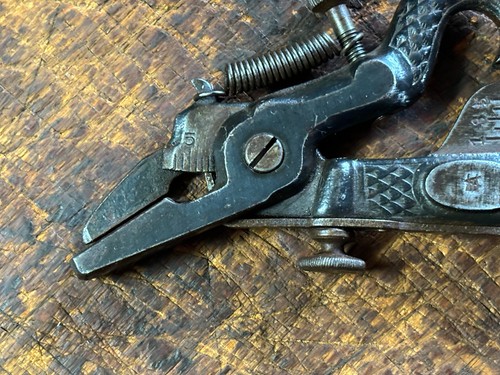 Rare Antique Garantoska Saw Set Tooth setting Tool. Cast Iron Made in Germany - Foto 9 di 10