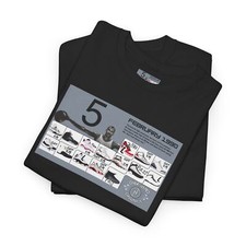 Tee to match Air Jordan Retro 5 Black Metallic Reimagined. R CARD