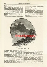 Head Of Val De Lys, Italy, Book Illustration (Print), 1890