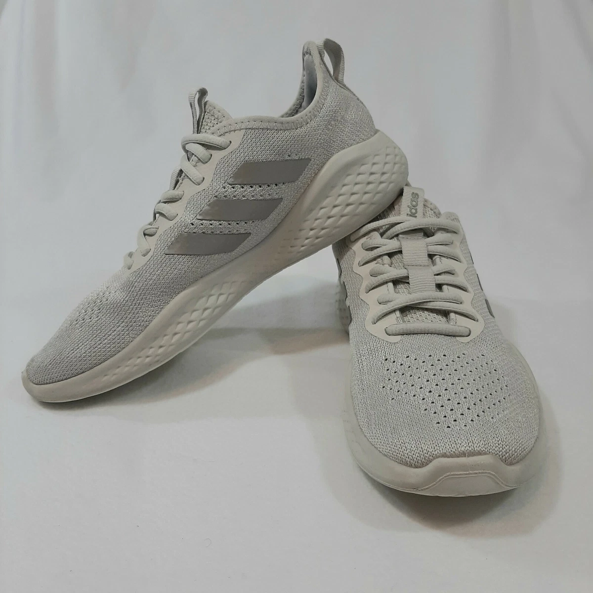 Adidas flow Aluminum Platinum Metallic Women Running Sz 8 | eBay