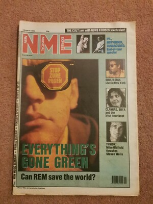 NME music newspaper August 5th 1989 REM cover