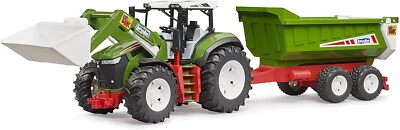 Bruder 03452 Roadmax Tractor with Front Loader and Tipping Trailer