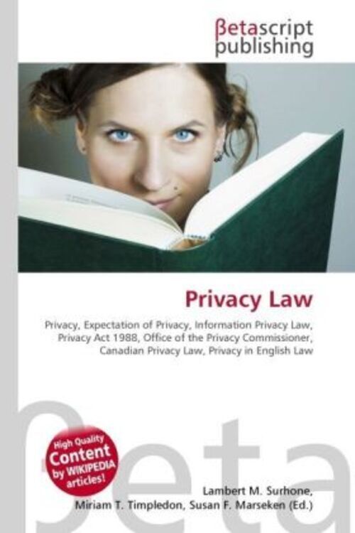 Lambert M. Surhone (u. A.) | Privacy Law | Taschenbuch | Englisch