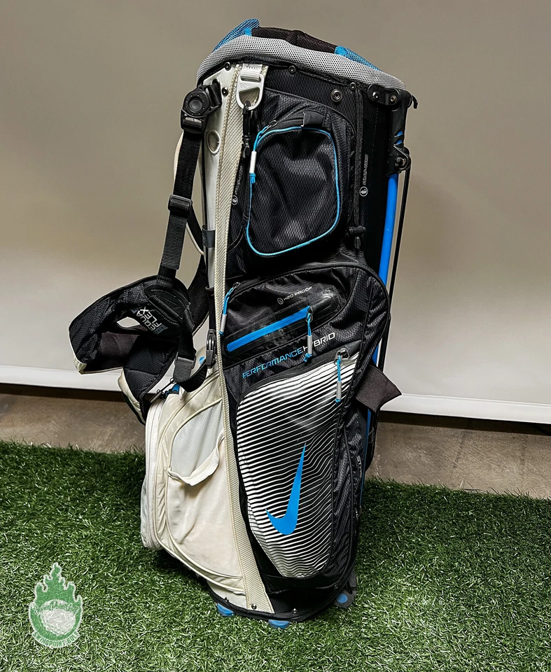 Bolsa de golf Nike Golf Performance híbrida 14 vías carro/soporte azul/blanco/negro Foto 2 de 4