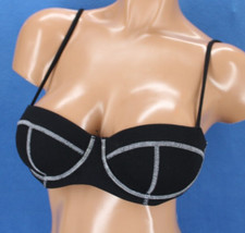 Onia Crinkle Texture Underwire Lined Balconette Bikini Flora Top NWT Sz M H171