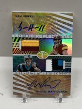 2022 Sam Howell Matt Corral #d /10 Panini Illusions Rookie Reflections Blue RPA
