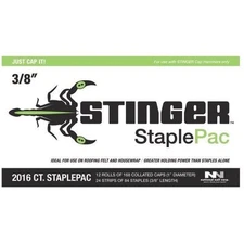 NATIONAL NAIL STINGER CAP AND STAPLES PACK - 3/8" FOR STINGER CH38