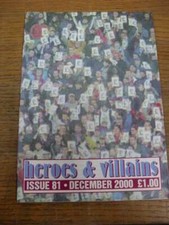 Dec-2000 Fanzine: Aston Villa - Heroes And Villains Issue 081