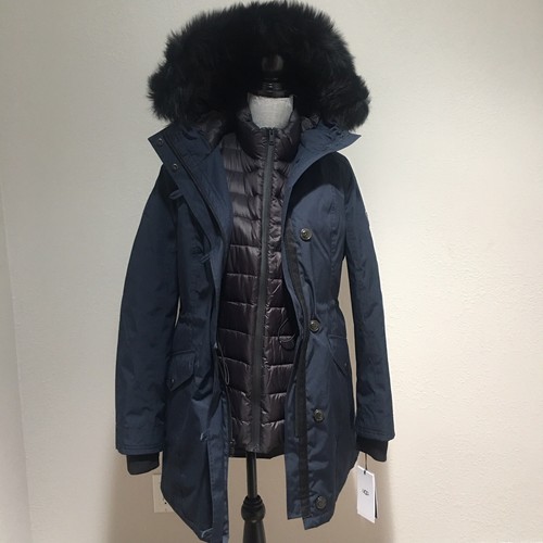 UGG ADIRONDACK PARKA NAVY 3 IN 1 HOODED 