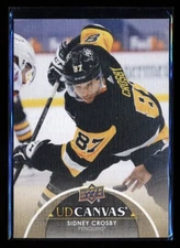 2021-22 UPPER DECK CANVAS COLLECTION SIDNEY CROSBY PENGUINS