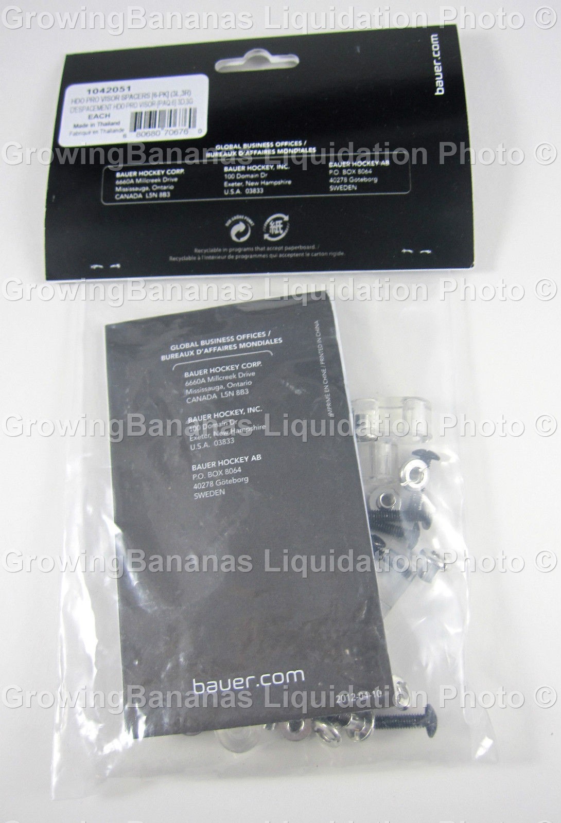 Bauer HDO Pro Visor Spacer Kit 1042051! 6 PACK, 3 LT 3 RT Hockey Helmet Hardware 680680706760 eBay